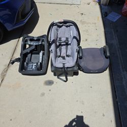 Car Seat, X2 Quick Disconnect Car Seat Mounts, And Booster Seat