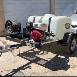 SIMPSON Mobile Trailer Gas Pressure Washer