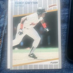 1989 Fleer-Tony Gwynn-Baseball card