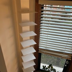 Sapiens white “spine” bookshelf 80”