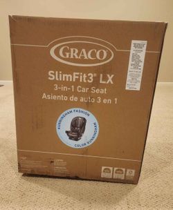 Brand new in box Graco SlimFit3 LX 3-in-1 car seat.