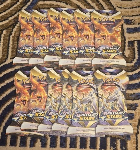 Pokemon Brilliant Stars Sleeved Boosters X 12
