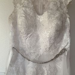 White Bridal Wedding Gown Plus Size 18