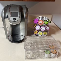 Keurig Coffee Machine, Pod Holders, Pods, & Replacement Parts Set
