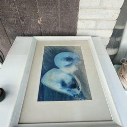 Framed Vtg Watercolor Painting Signed "Orander"