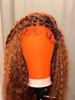 Refurbished  Boho kinky straight braided wig