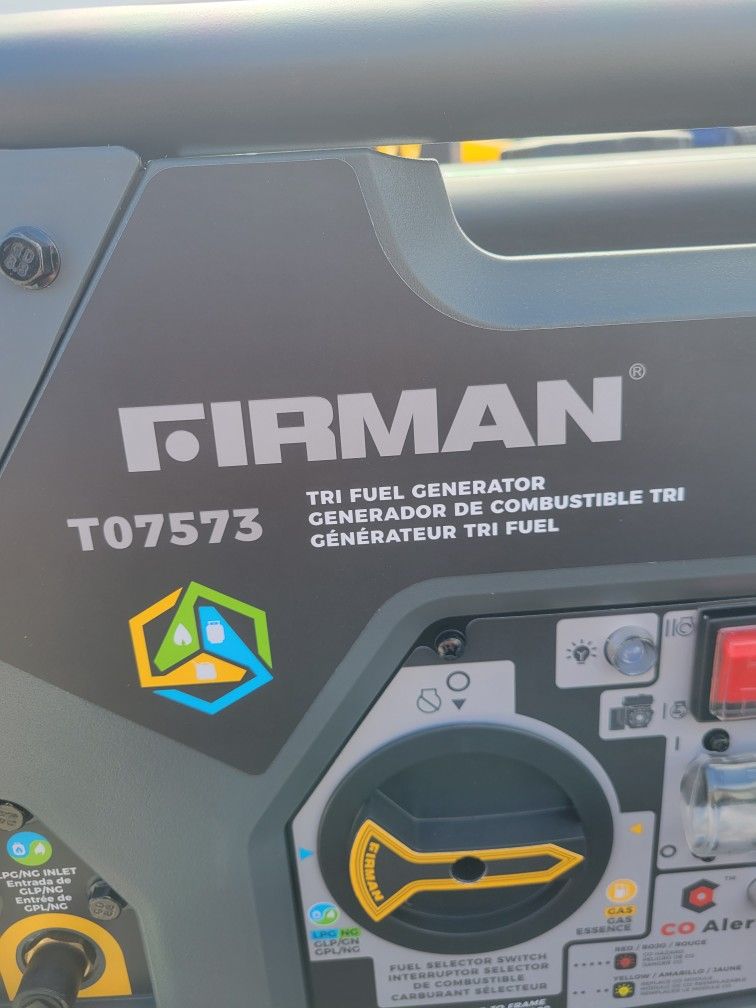 Fireman To-7573 Generator , Gas ,propane And Natursl Gad