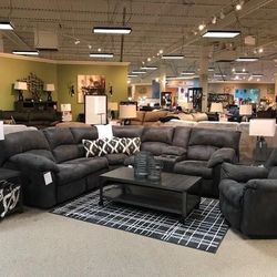 Reclining Sectional In Stock For Immediate Delivery 