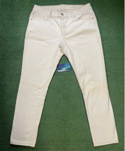 Hydraulic white jeans