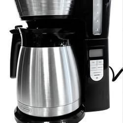 BLACK+DECKER 12-Cup Thermal Programmable Coffeemaker - Reliable, Hot & Fresh Coffee!     