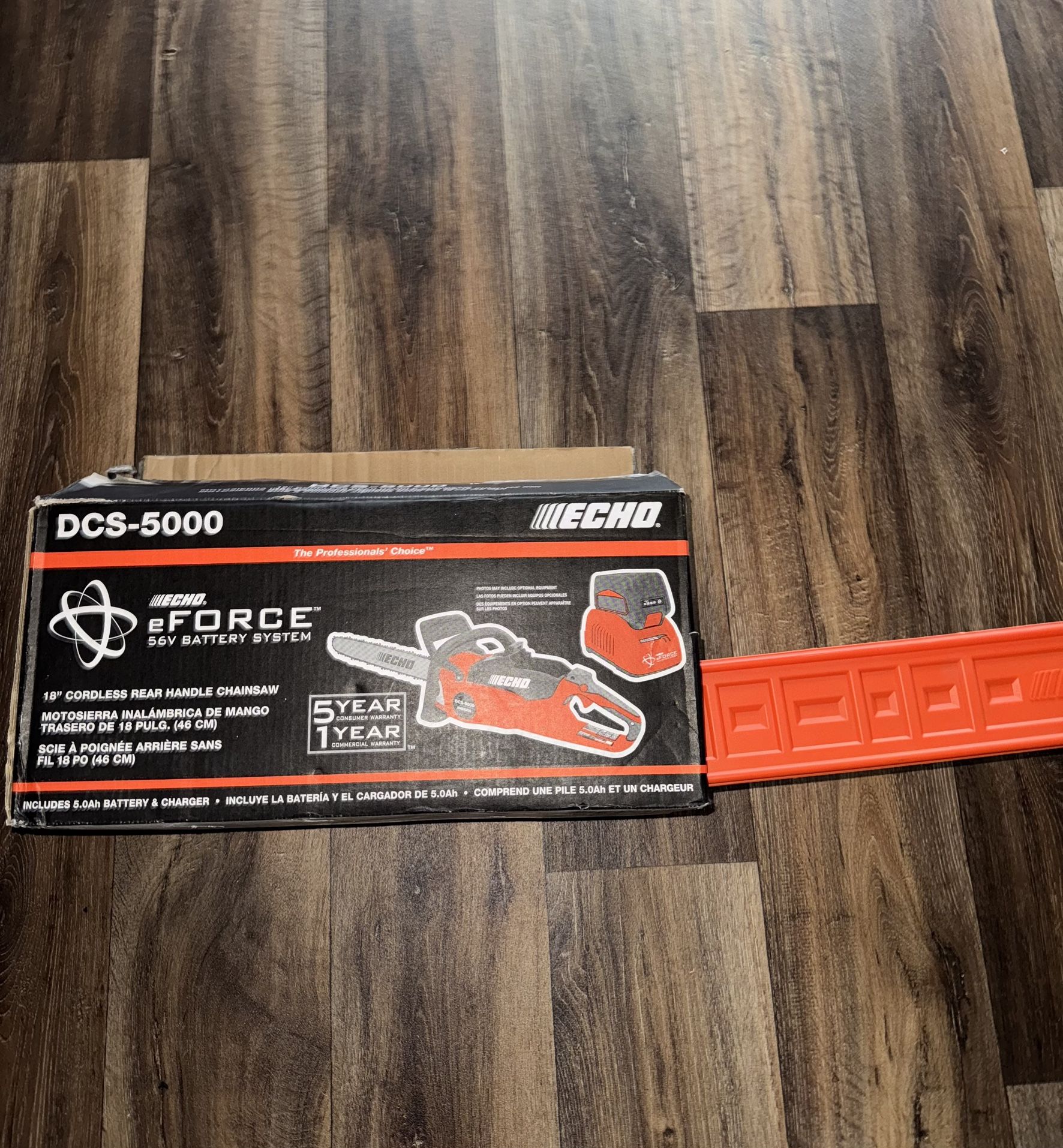 Echo Cordless Electric Battery Rear Handle Chainsaw 56V 18In