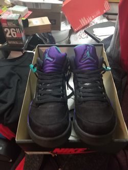 Jordan grape 5s sz 8