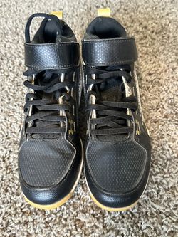 Under Armour Bryce Harper Youth Size 1 Boys Baseball Cleat Black Gold (contact info removed)-001