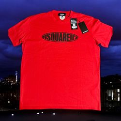 Dsquared2 Crew Neck T-Shirt with Embossed Logo L