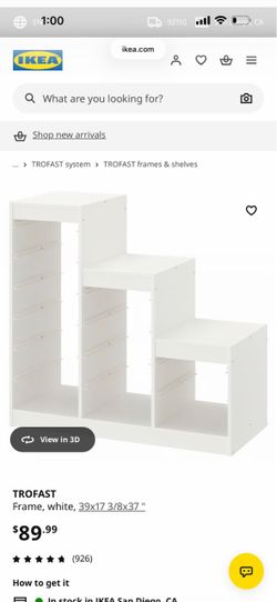 IKEA Trofast White Toy Storage
