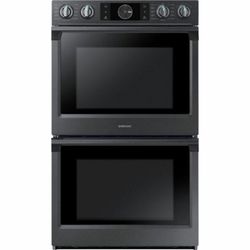 Samsung 30″ Double Wall Oven with Flex Duo, Steam Cook and WiFi – Black Stainless Steel