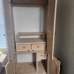 Sectional, Desk And Chair, Hutch