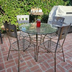 Iron Glass Table