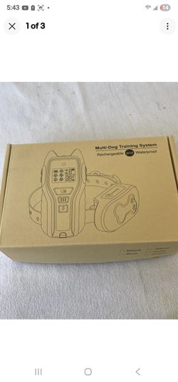 Multi Dog Training System Rechargeable and Waterproof Collar and Remote Black