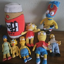 Lot of The Simpsons plushes