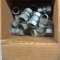 Box of half-inch conduit couplings