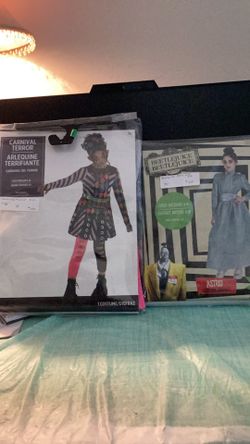 Halloween costumes Beetlejuice Astrid & Carnival Clown girls 8-10 Brand new