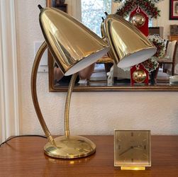 Vintage MCM Double Gooseneck Lamp