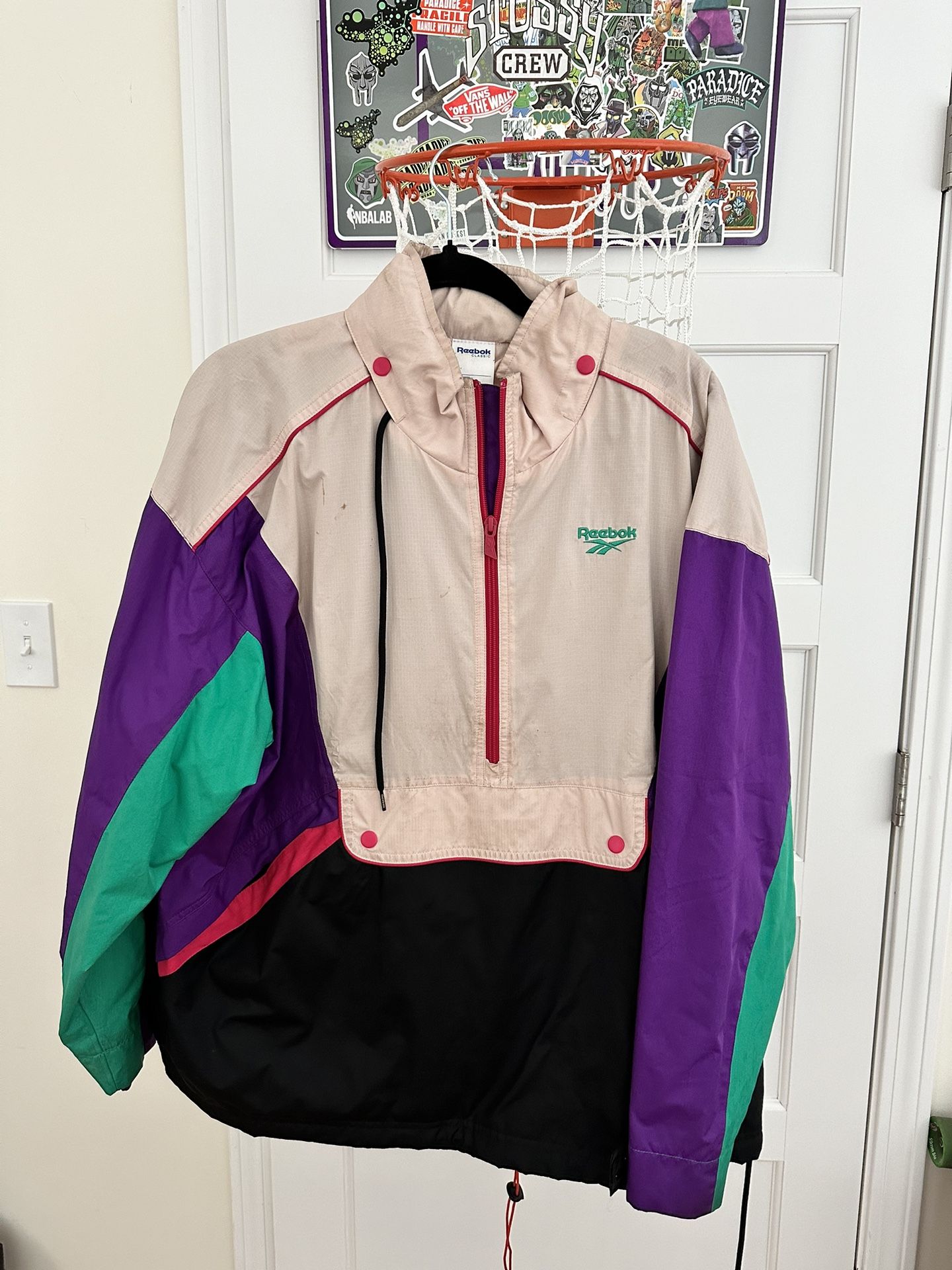 Retro Reebok Jacket Size M