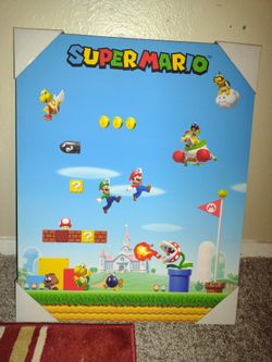 Super Mario Bros Wall Canvas