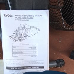 Ryobi  Plate Joiner