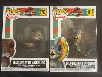 Funko Pop! Lot  Jurassic Park Lot Velociraptor & Dilophosaurus #1(contact info removed)