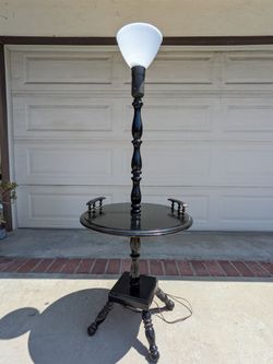 wooden table lamp