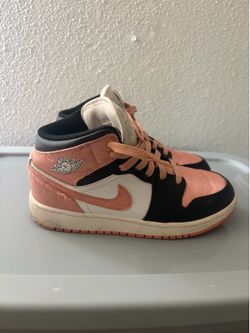 Pink and black Jordan’s