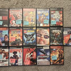 Video Game Lot (Individually Priced)