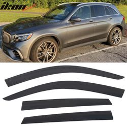 Fits 2016-2022 Benz X253 GLC-Class SUV Low Profile Style Tape-On Window Visors Guard