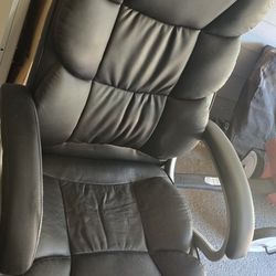 Office Chair Black Vinyl/leather Free Free Free