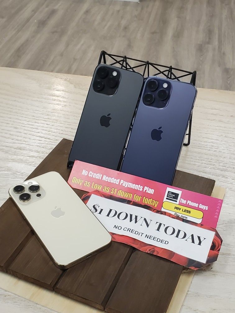 Apple iPhone 14 Pro 5G - $1 DOWN TODAY, NO CREDIT NEEDED