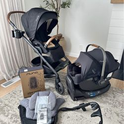 Nuna MIXX NEXT stroller and Car seat Color: black