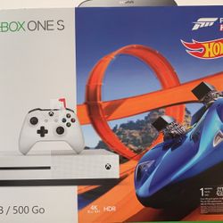 Microsoft - Xbox One S 500GB Forza Horizon 3 Hot Wheels Console Bundle with 4K Ultra Blu-ray - White