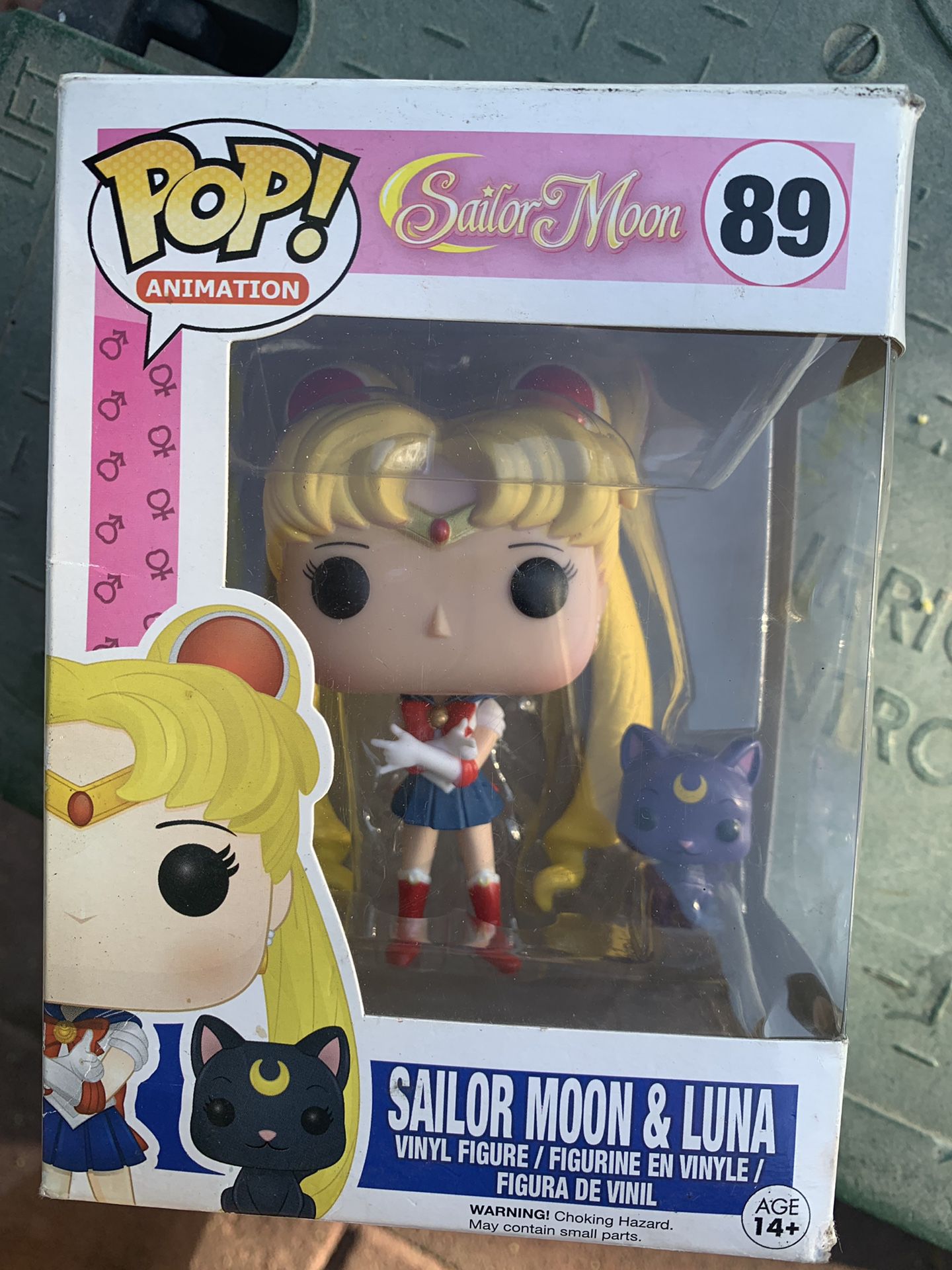 Sailor moon and Luna 89 pop