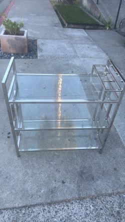 tory burch style bar table cart