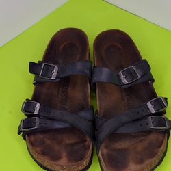 Birkenstock Women's Mayari Sandals Shoes Women Sz 6.5 US 37 EU Black Strap