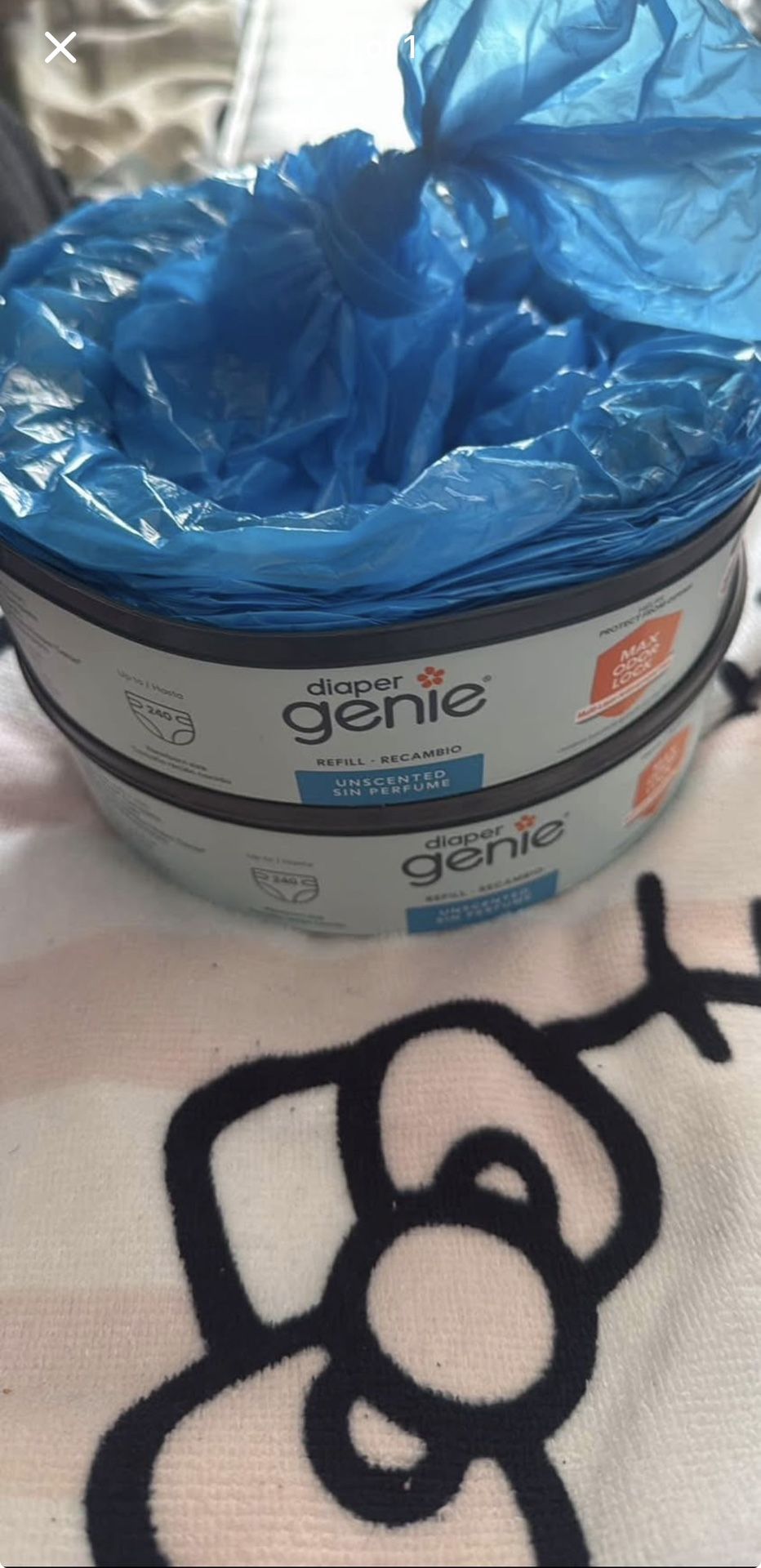 Two Diaper Genie Refills