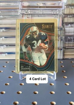 🏈 (4) RB Bo Jackson Cards 