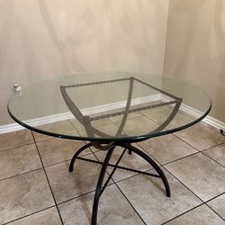 MUST SELL, GLASS Kitchen Table and Chairs SET!