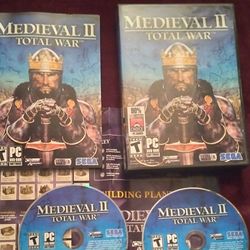MEDIEVAL II TOTAL WAR PC-DVD GAME SEGA CRUSADE EXCELLENT CONDITION 2006