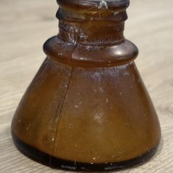 Ink Bottle - Amber Glass