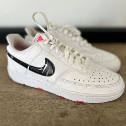 Nike Court Vision Low White Pink Women's Size 7.5