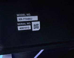 Sony 2022 XR 77 inch defect light blinks 4 times