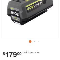 3- Brand New 40v 4amp Batteries With Chargers $100each